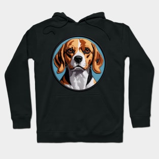 Beagle Embroidered Patch Hoodie